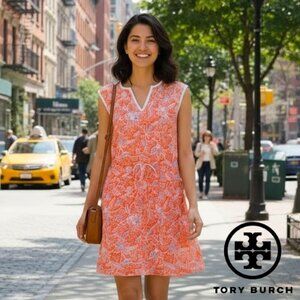 TORY BURCH NWT Linen Sleeveless V-Neck Dress, Size: XS/TP